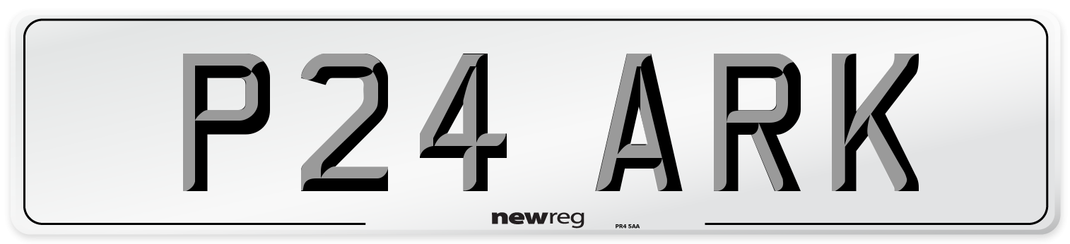 P24 ARK Front Number Plate