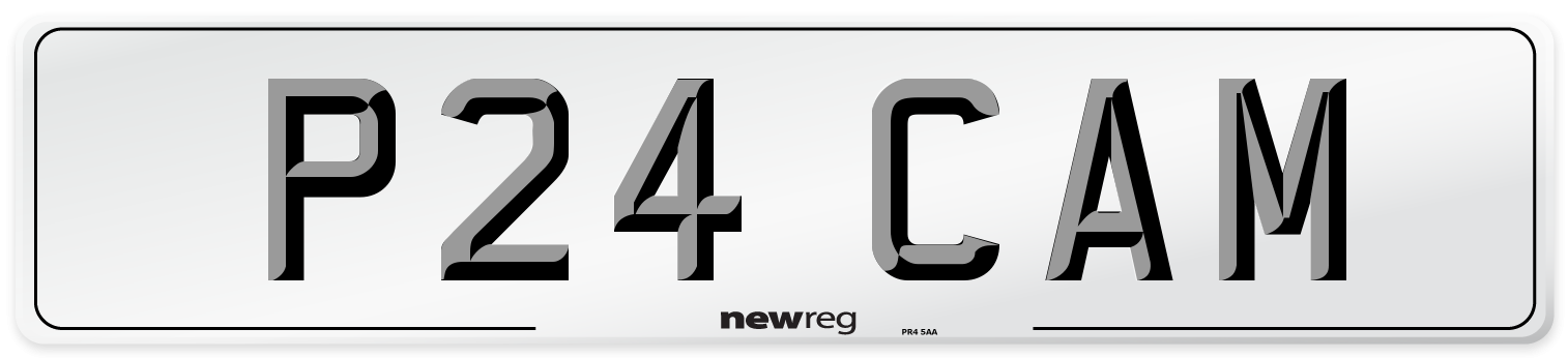 P24 CAM Front Number Plate