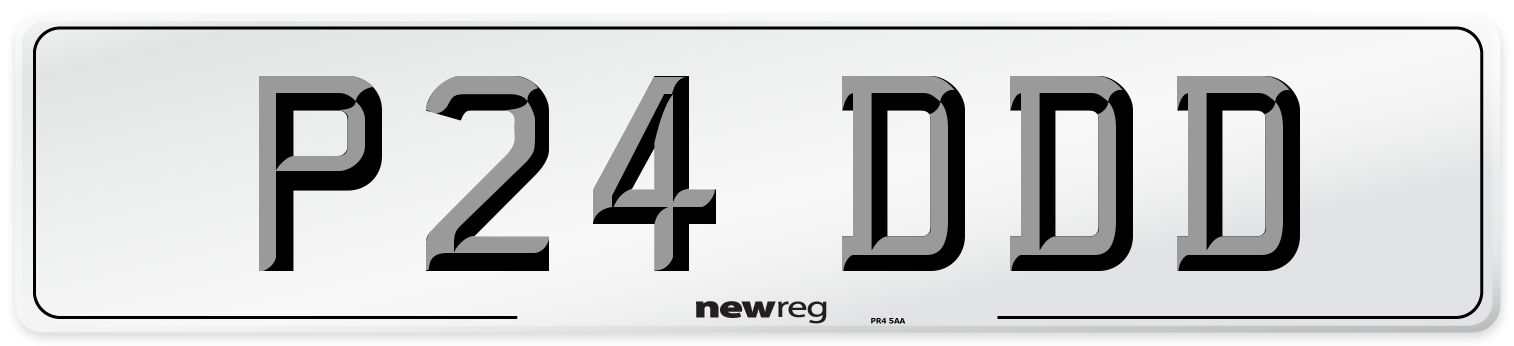 P24 DDD Front Number Plate