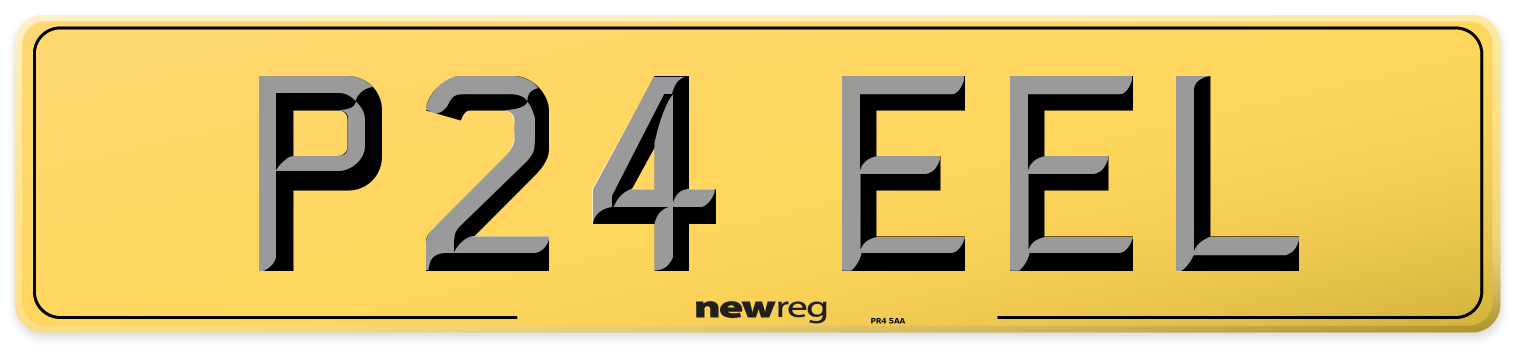 P24 EEL Rear Number Plate