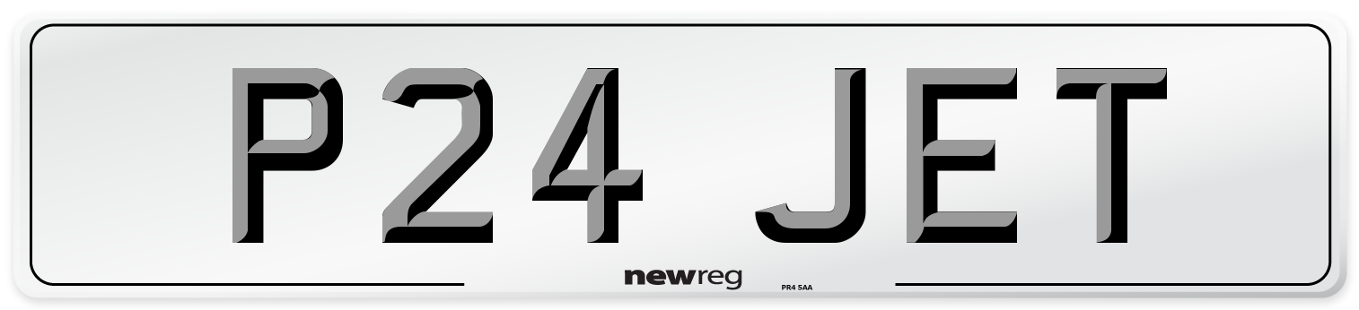 P24 JET Front Number Plate