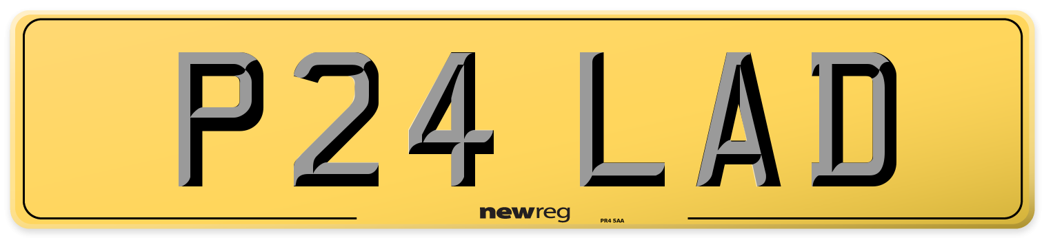 P24 LAD Rear Number Plate