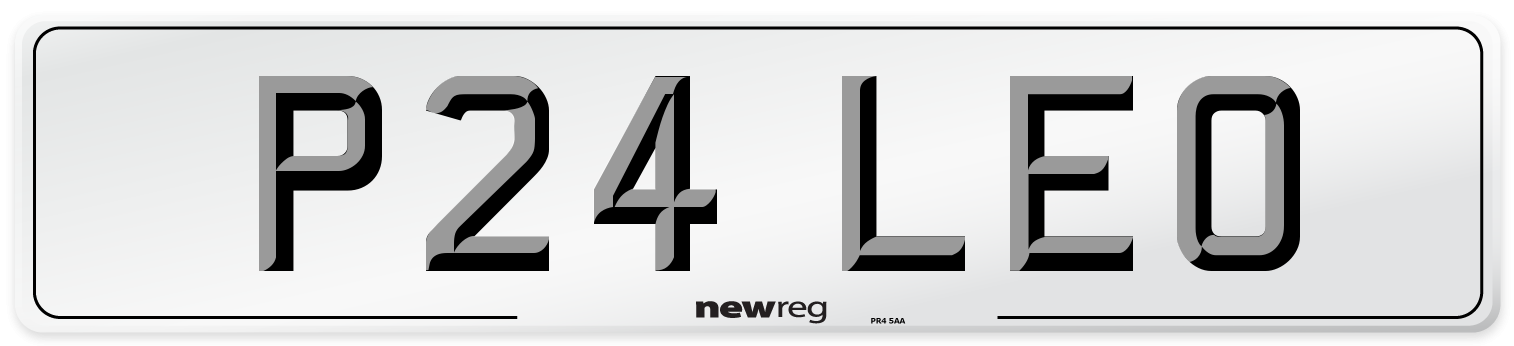 P24 LEO Front Number Plate