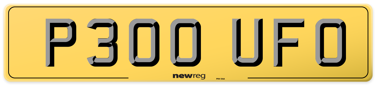 P300 UFO Rear Number Plate