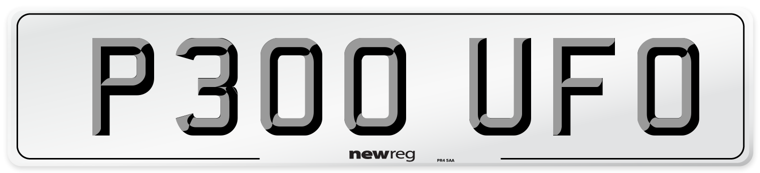 P300 UFO Front Number Plate