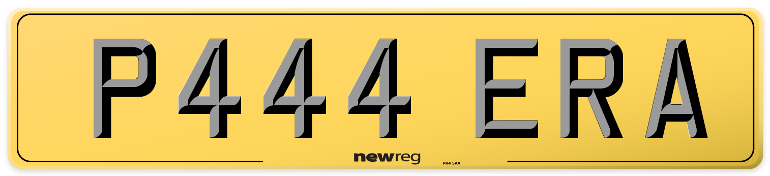P444 ERA Rear Number Plate