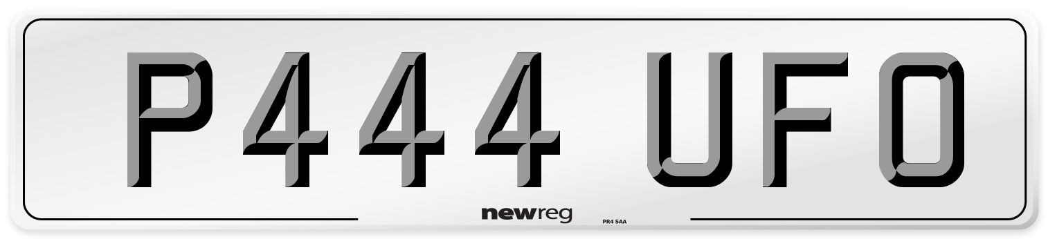 P444 UFO Front Number Plate