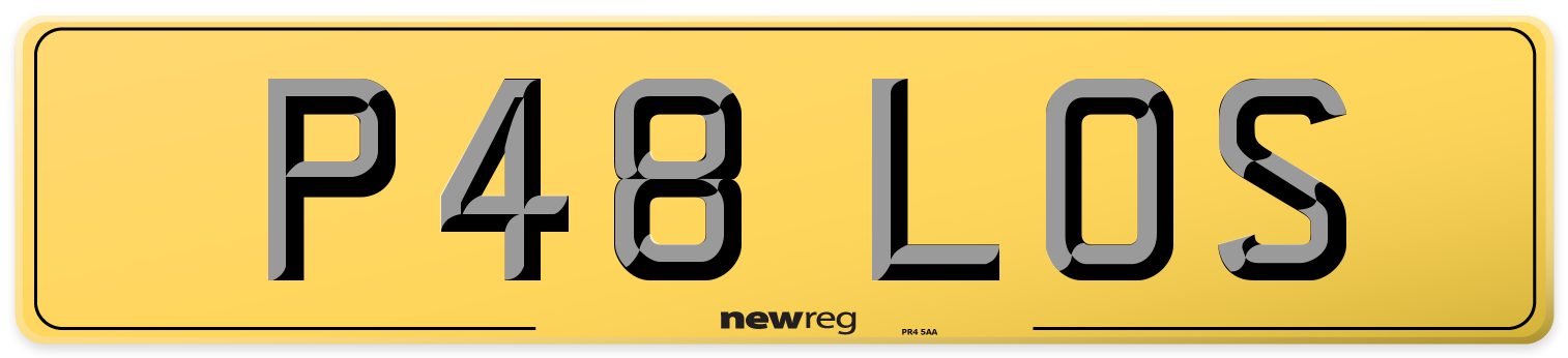 P48 LOS Rear Number Plate