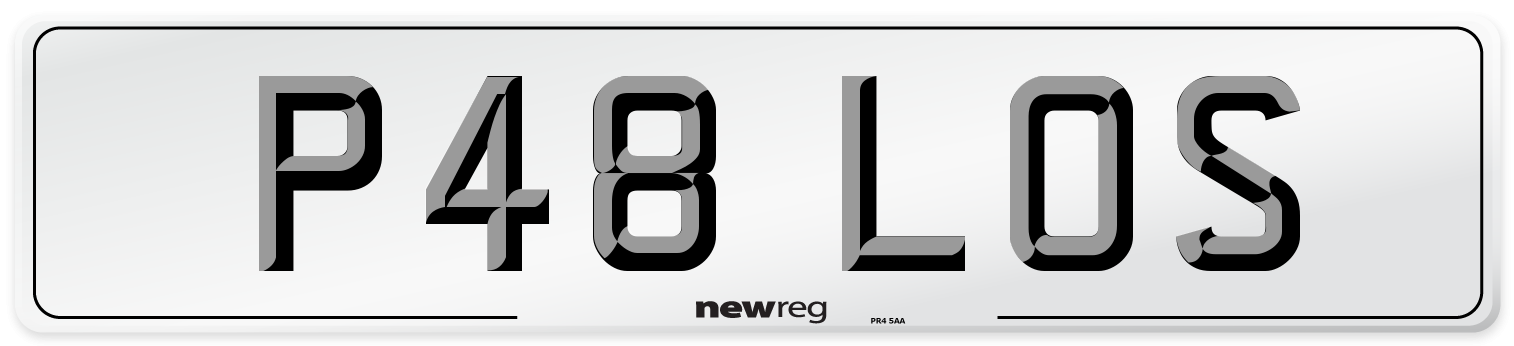 P48 LOS Front Number Plate