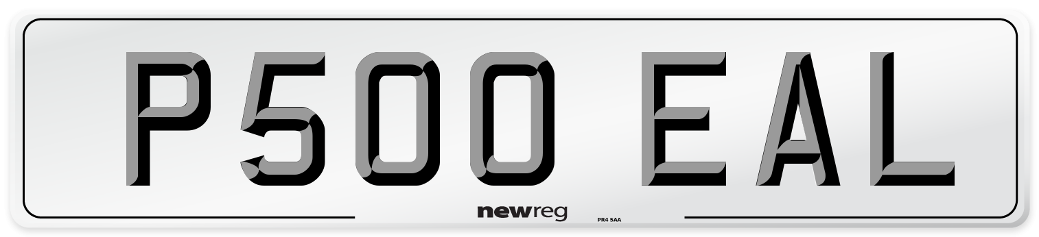 P500 EAL Front Number Plate