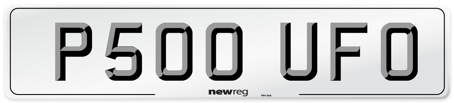 P500 UFO Front Number Plate