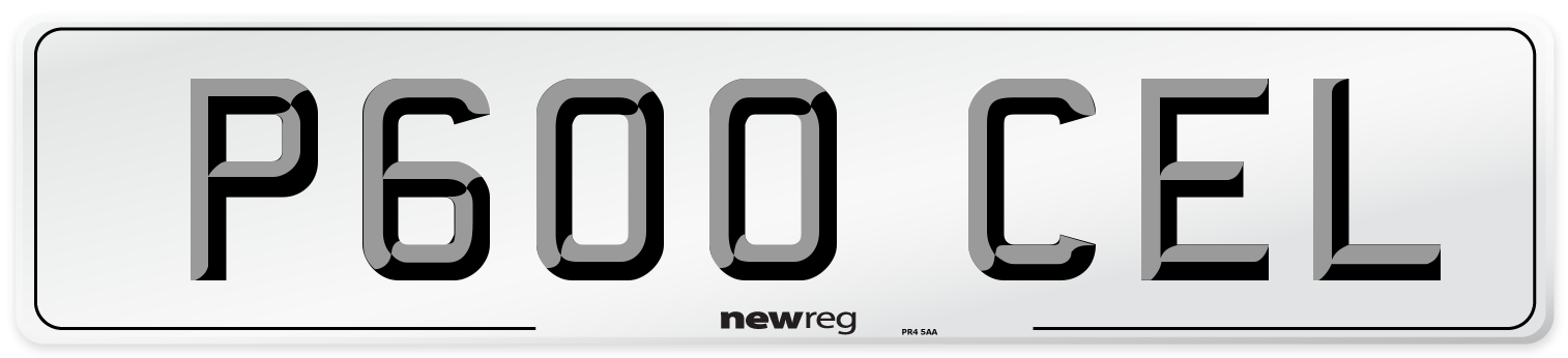 P600 CEL Front Number Plate