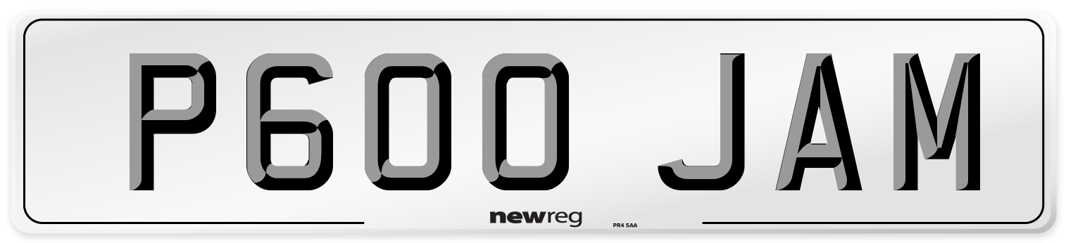 P600 JAM Front Number Plate