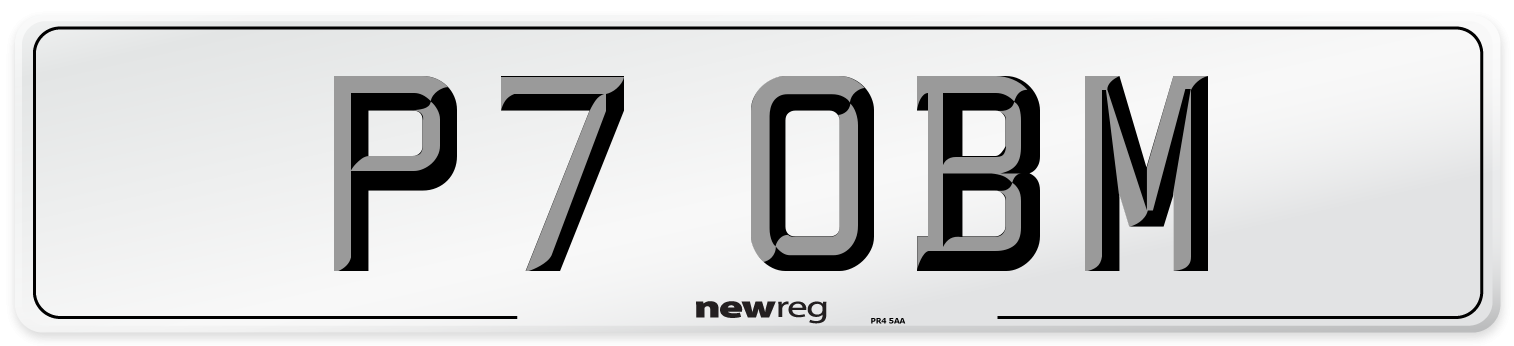 P7 OBM Front Number Plate