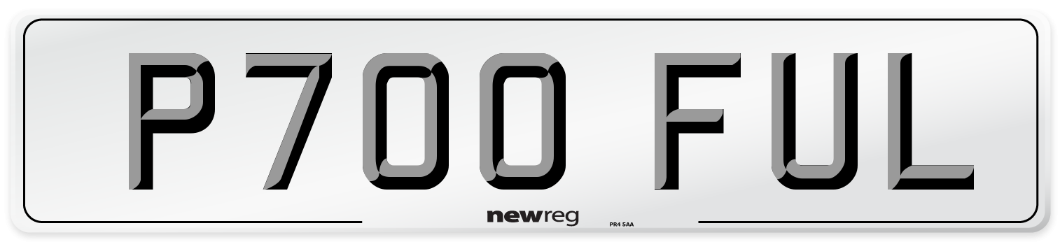 P700 FUL Front Number Plate