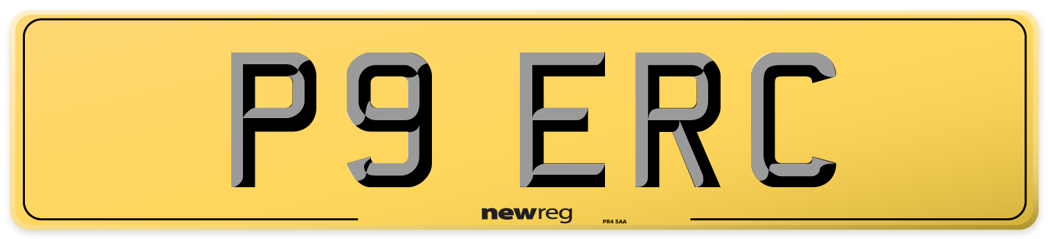 P9 ERC Rear Number Plate