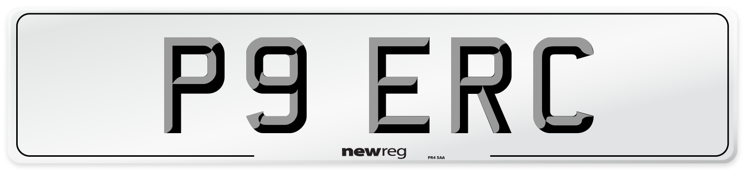 P9 ERC Front Number Plate