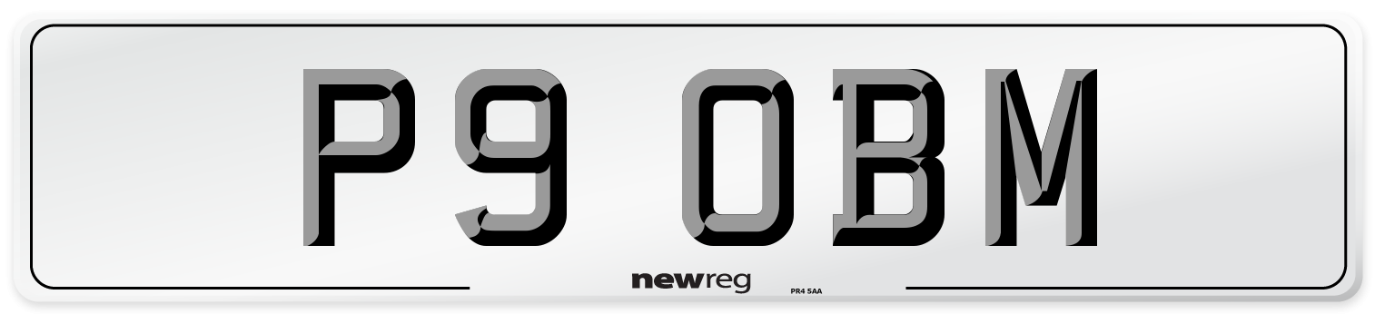 P9 OBM Front Number Plate