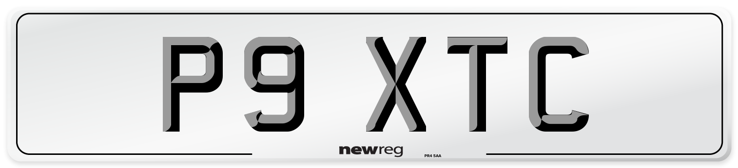 P9 XTC Front Number Plate