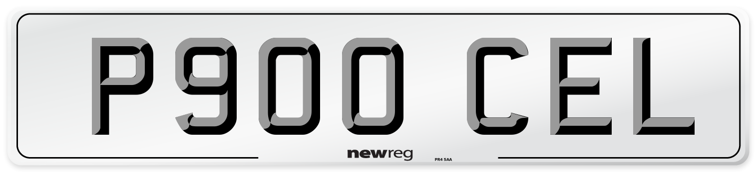 P900 CEL Front Number Plate
