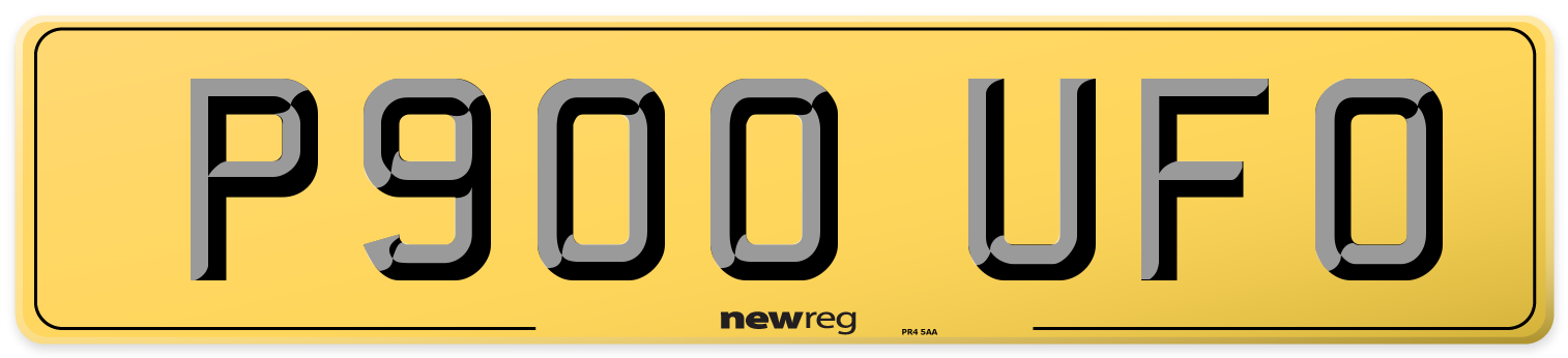 P900 UFO Rear Number Plate