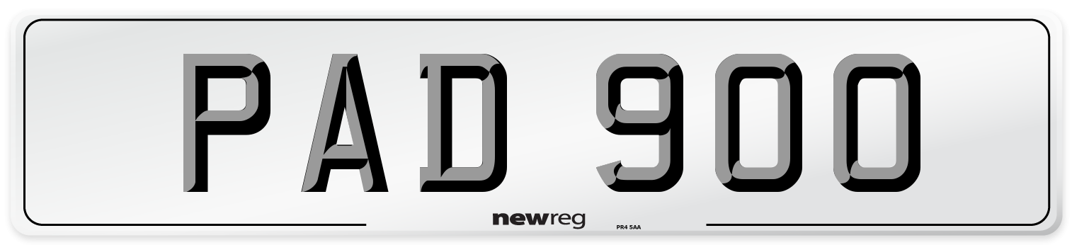 PAD 900 Front Number Plate