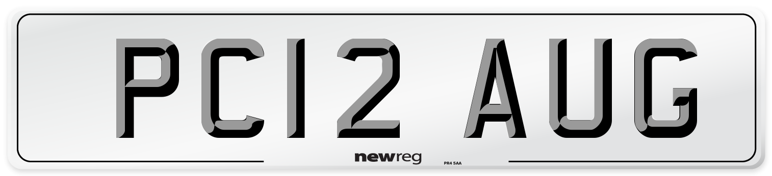 PC12 AUG Front Number Plate