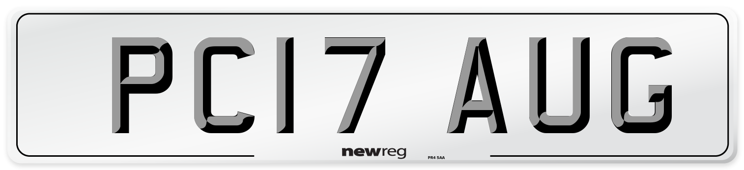 PC17 AUG Front Number Plate