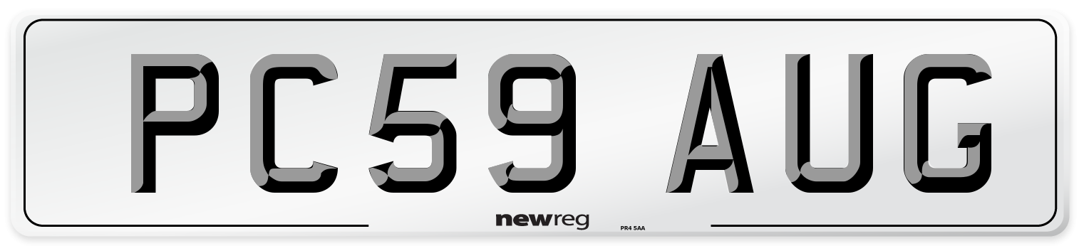 PC59 AUG Front Number Plate