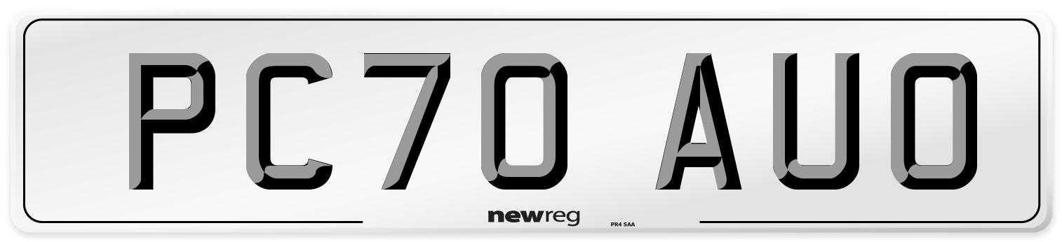 PC70 AUO Front Number Plate