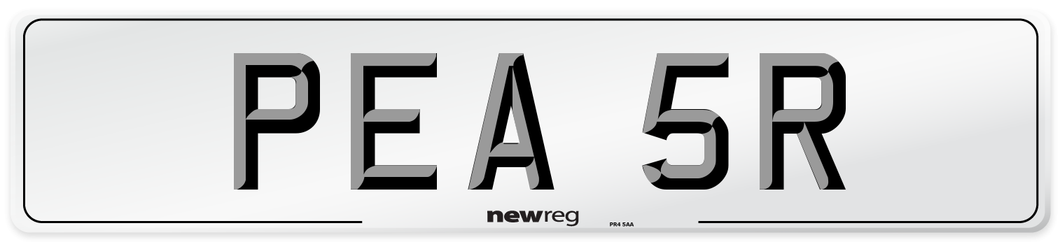 PEA 5R Front Number Plate