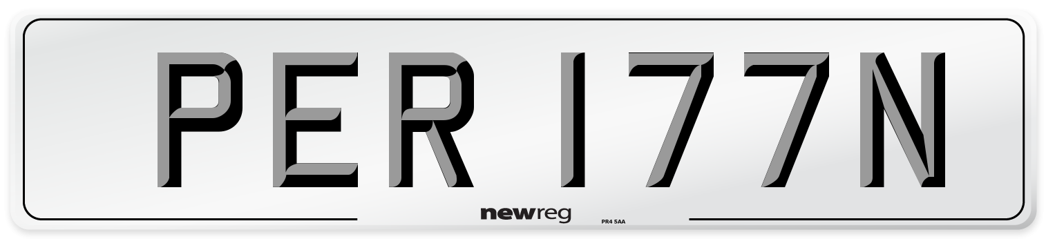 PER 177N Front Number Plate