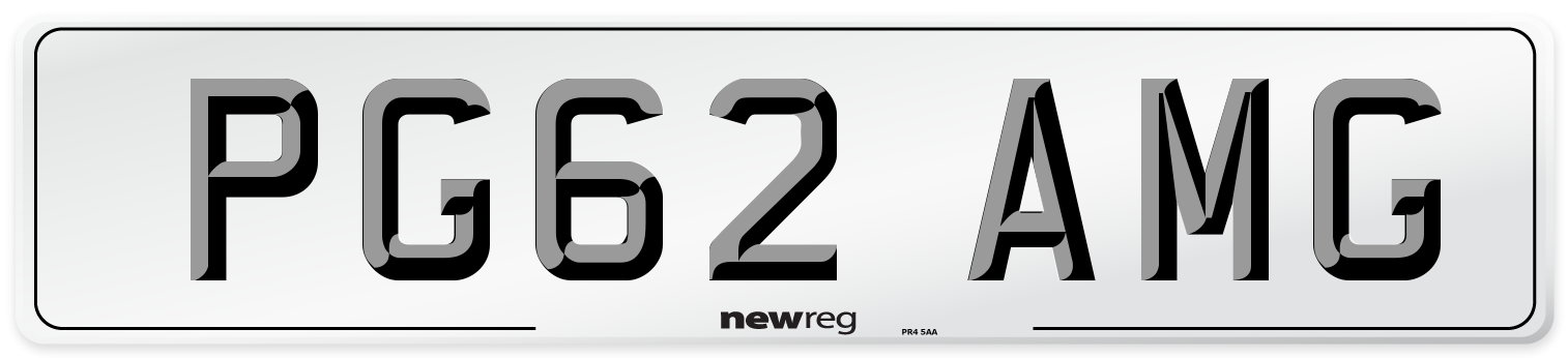 PG62 AMG Front Number Plate