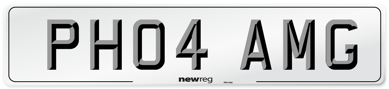 PH04 AMG Front Number Plate