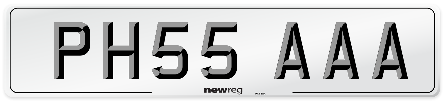PH55 AAA Front Number Plate