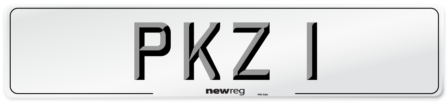 PKZ 1 Front Number Plate