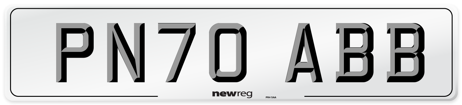 PN70 ABB Front Number Plate
