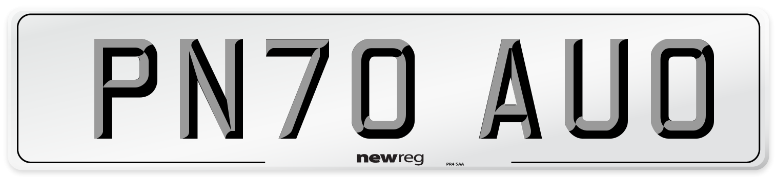 PN70 AUO Front Number Plate