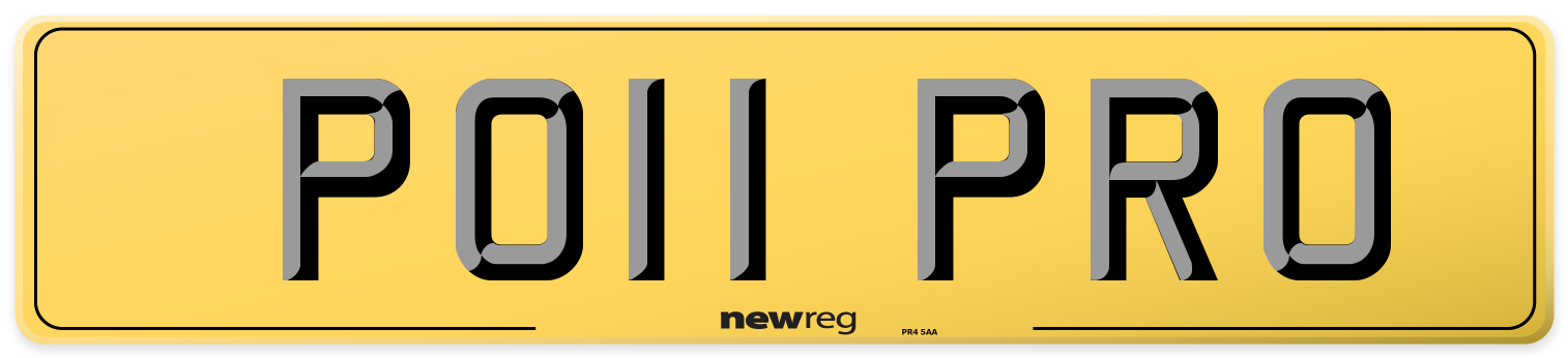 PO11 PRO Rear Number Plate