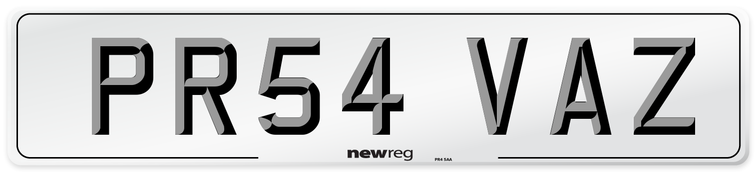 PR54 VAZ Front Number Plate