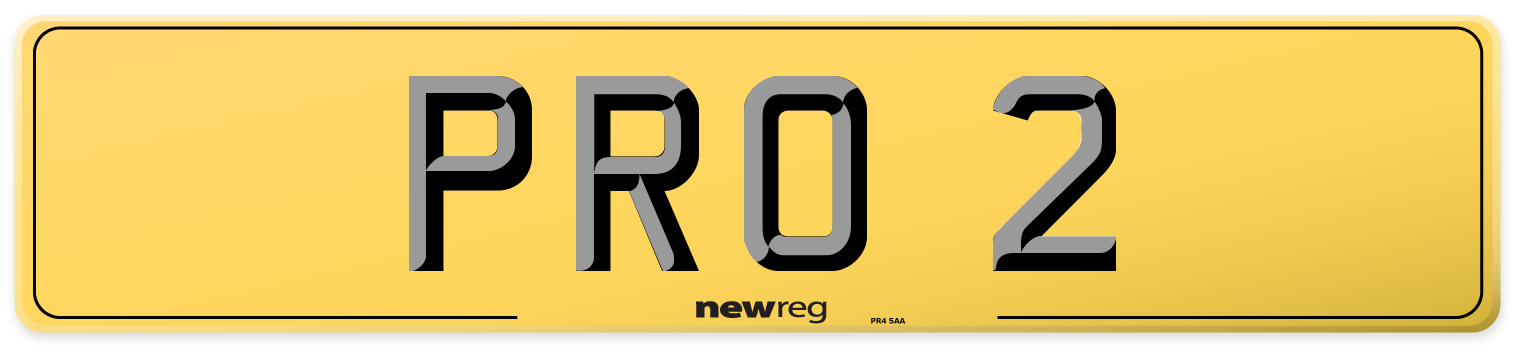 PRO 2 Rear Number Plate