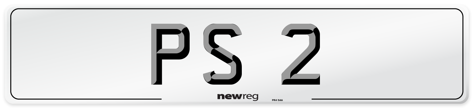 PS 2 Front Number Plate