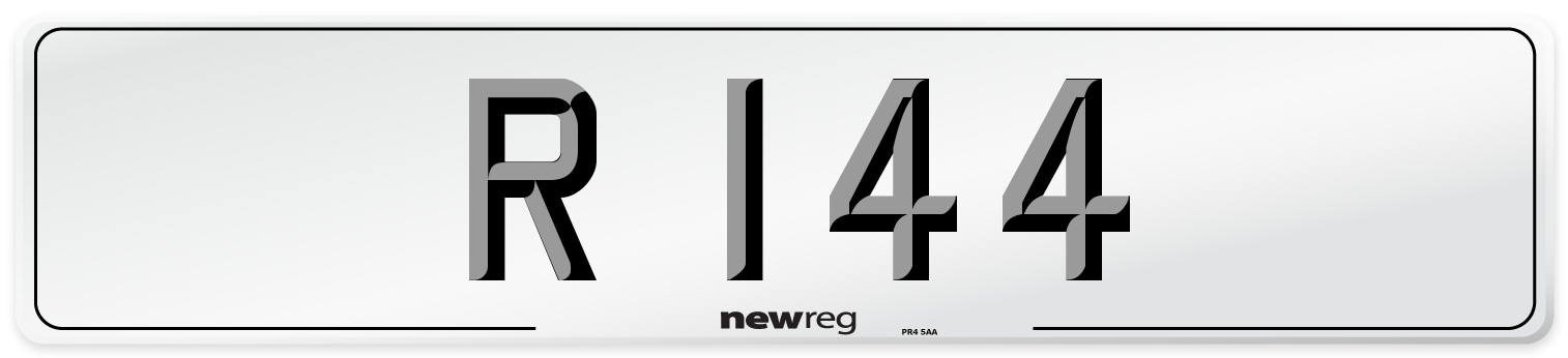 R 144 Front Number Plate