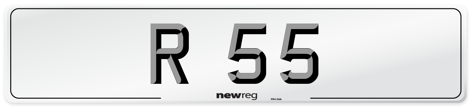 R 55 Front Number Plate