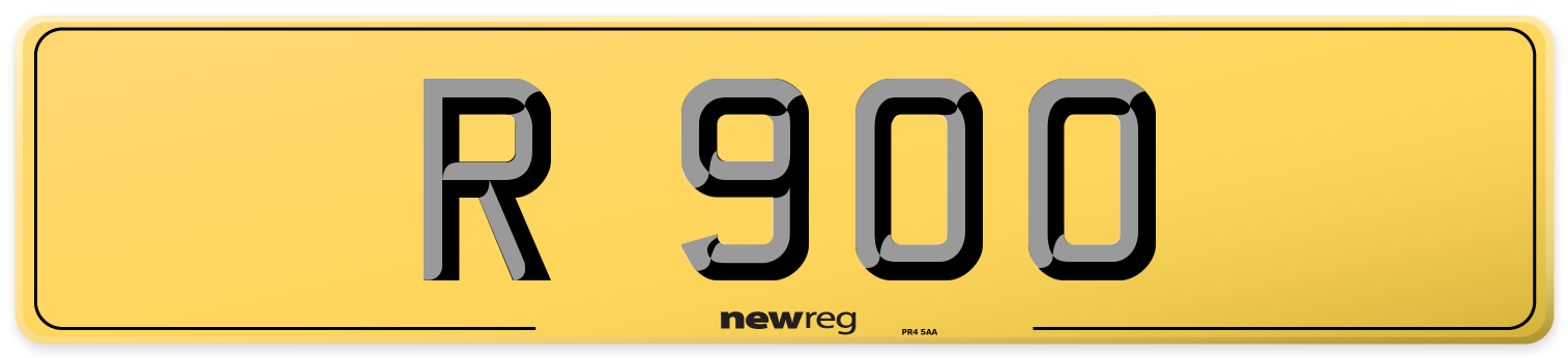 R 900 Rear Number Plate