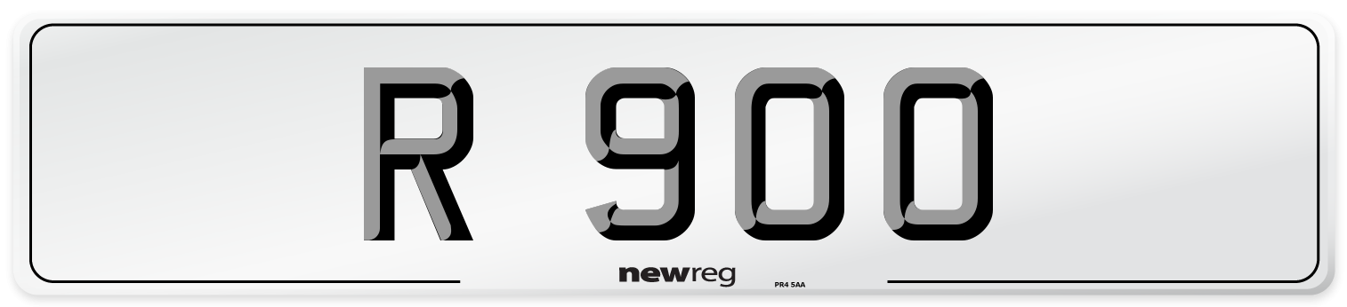 R 900 Front Number Plate