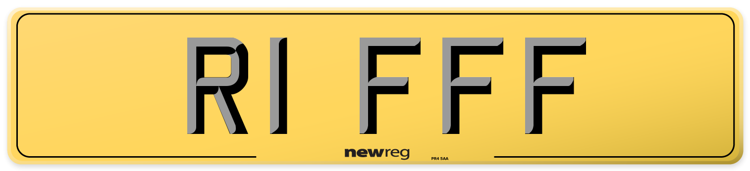 R1 FFF Rear Number Plate