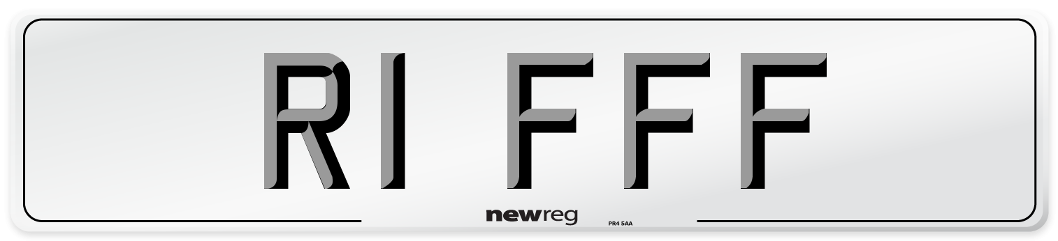 R1 FFF Front Number Plate