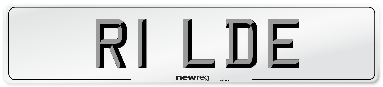 R1 LDE Front Number Plate