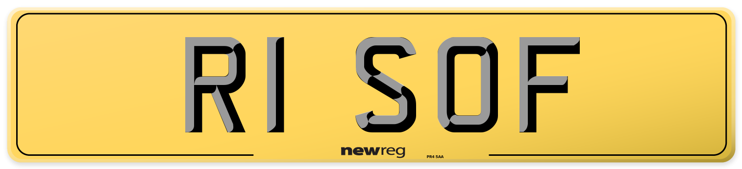 R1 SOF Rear Number Plate